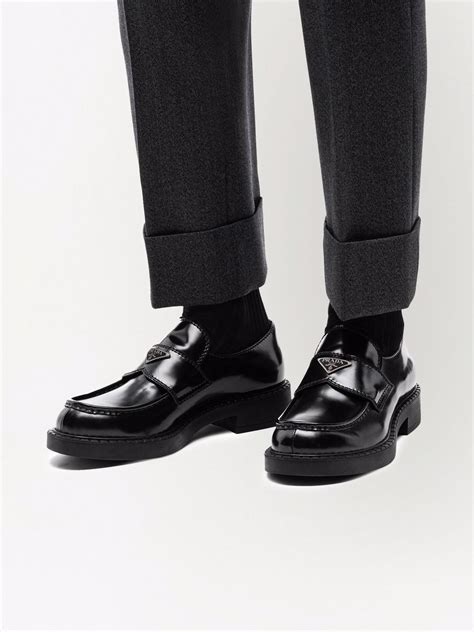 bloomingdales prada loafers|Prada Mens Loafers .